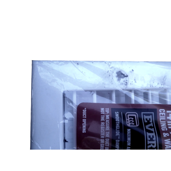 (Lot of 2) 14" x 6" Adjustable 1-Way Wall/Ceiling Register (OD 15.75"L x 7.75"H) - Picture 4 of 7